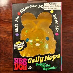 NWT NeeDoh Easter Jelly Hops yellow bunny squish n’ sniff, “Twinkleberry Taffy”